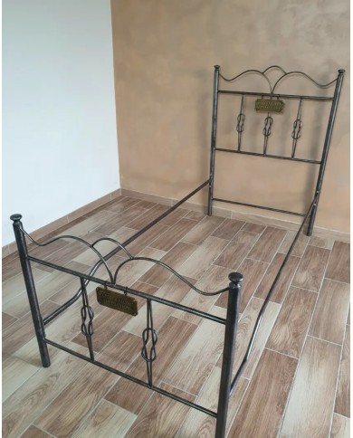Letto Singolo in Ferro Battuto Fiocco | AESSEGI