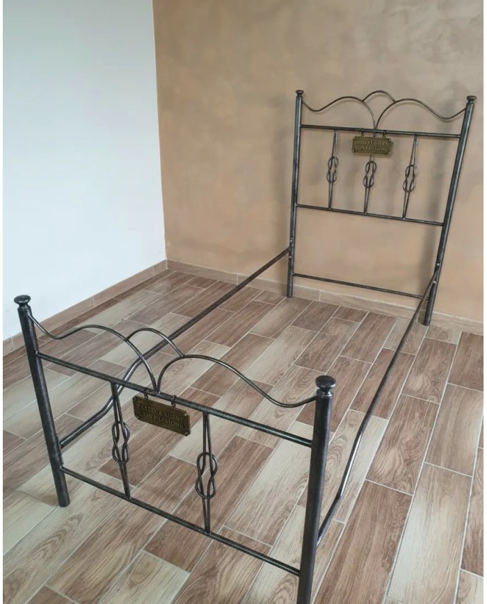 Letto Singolo in Ferro Battuto Fiocco | AESSEGI
