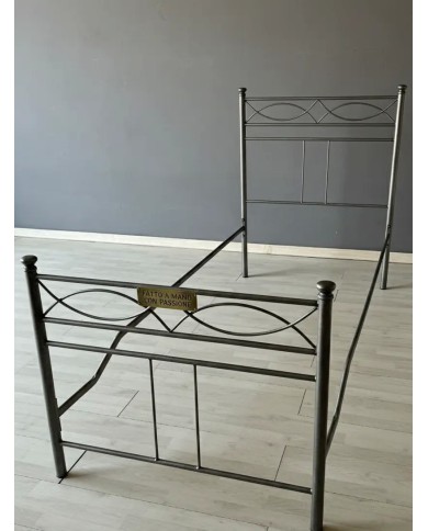 Letto Singolo in Ferro Battuto Rosa Anna | AESSEGI