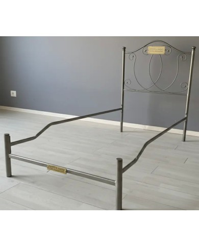 Testata Letto Singolo Ferro Battuto Marta con Giroletto | AESSEGI