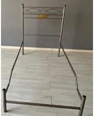 Testata Letto Singolo Ferro Battuto Rosa Anna con Giroletto | AESSEGI