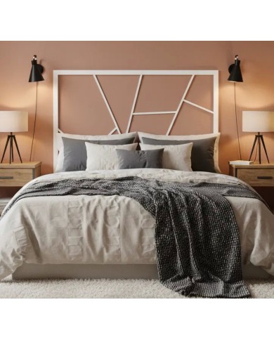 L'alternativa moderna alla testata. Quadro capezzale in metallo Bianco Opaco: design sofisticato e versatile.