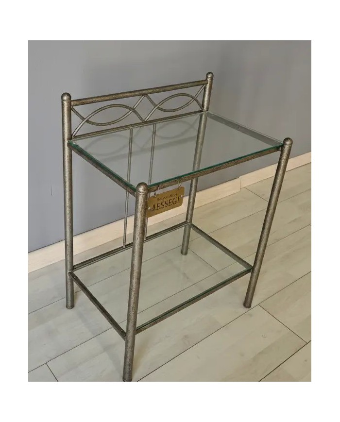 Comodino in Ferro Battuto Rosa Anna | AESSEGI