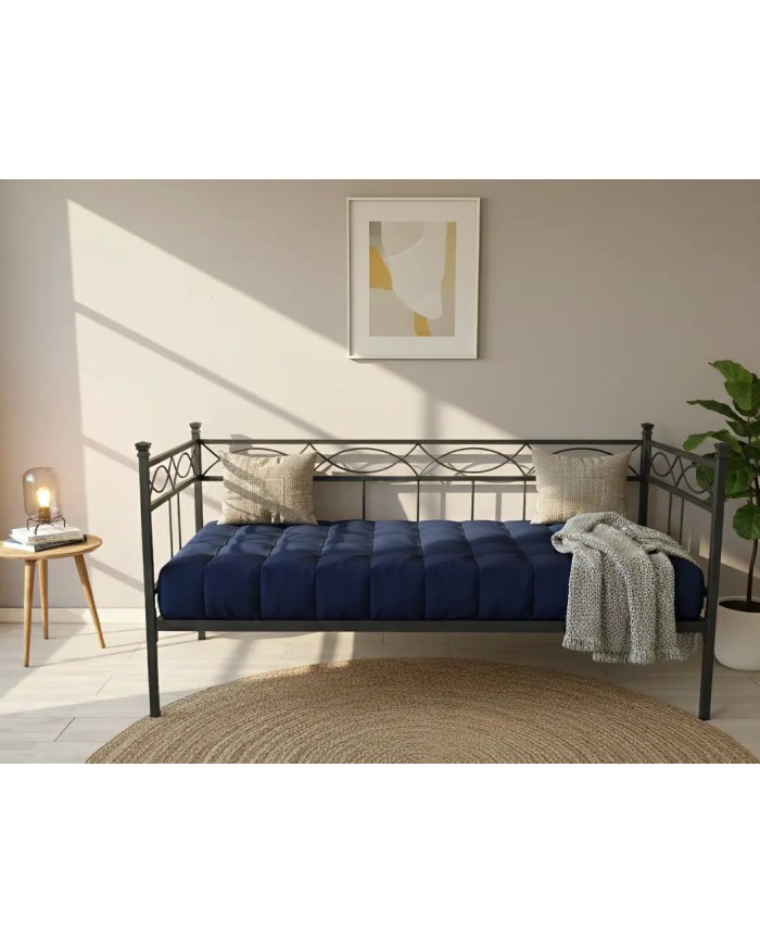 Divano Letto in Ferro Battuto Rosa Anna | Artigianato Italiano AESSEGI