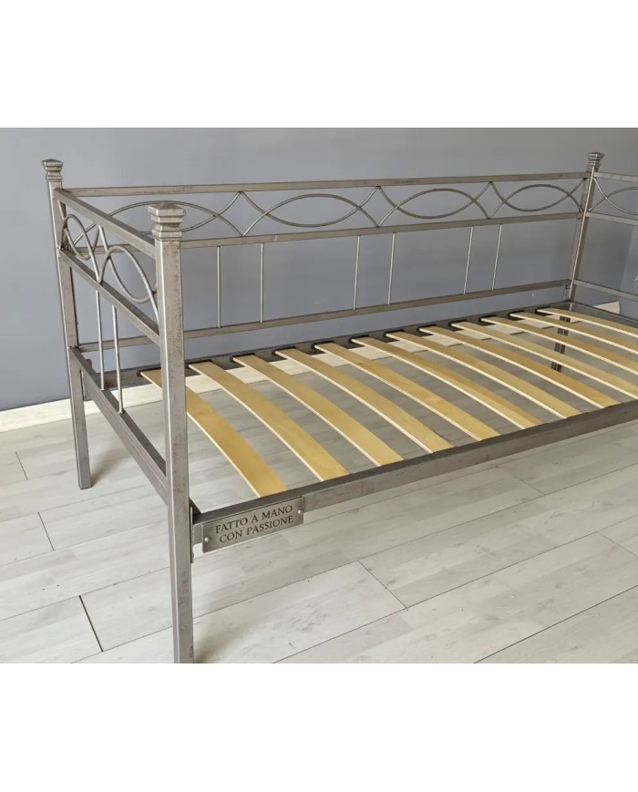 Divano Letto in Ferro Battuto Rosa Anna | Artigianato Italiano AESSEGI