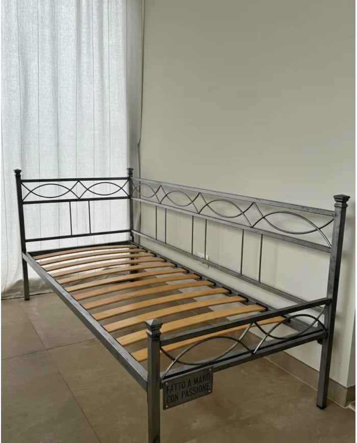Dormeuse in Ferro Battuto Rosa Anna | Artigianato Italiano - AESSEGI