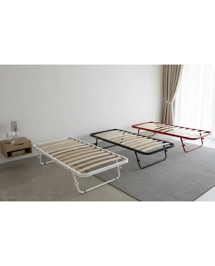 Rete a doghe estraibile a scomparsa. Soluzione salvaspazio robusta. Personalizzabile in misure e colori.