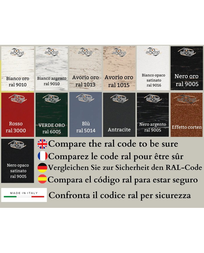 Letto alla Francese in Ferro Battuto Sogno | AESSEGI