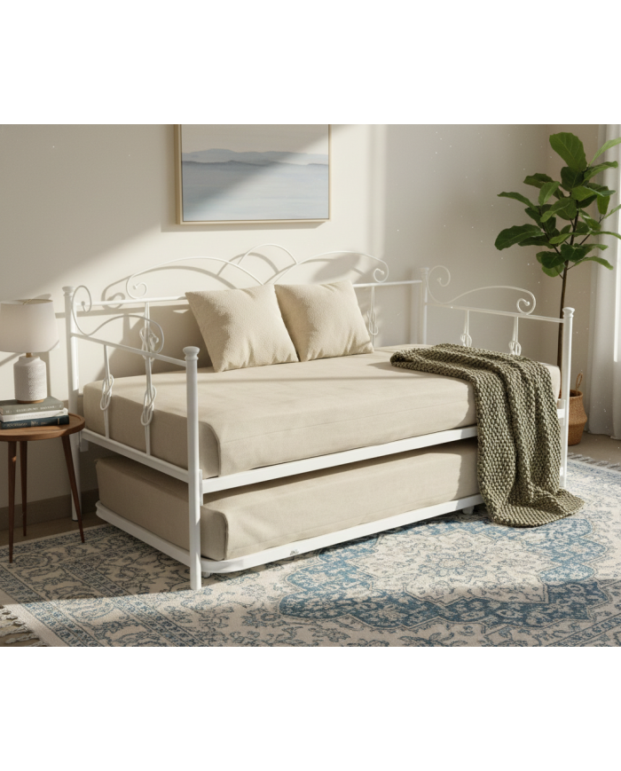 Divano Letto Nodo in Ferro Battuto con Rete Estraibile | AESSEGI