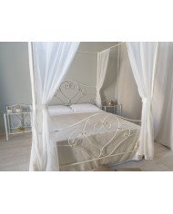 Letto Matrimoniale Ferro Battuto Sogno con Baldacchino | AESSEGI