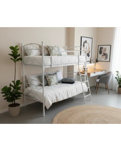 Letto a Castello in Ferro Battuto Tiffany| AESSEGI