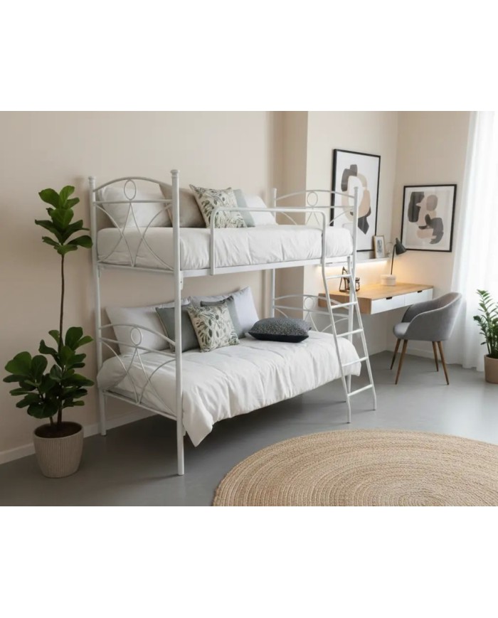 Letto a Castello in Ferro Battuto Tiffany| AESSEGI