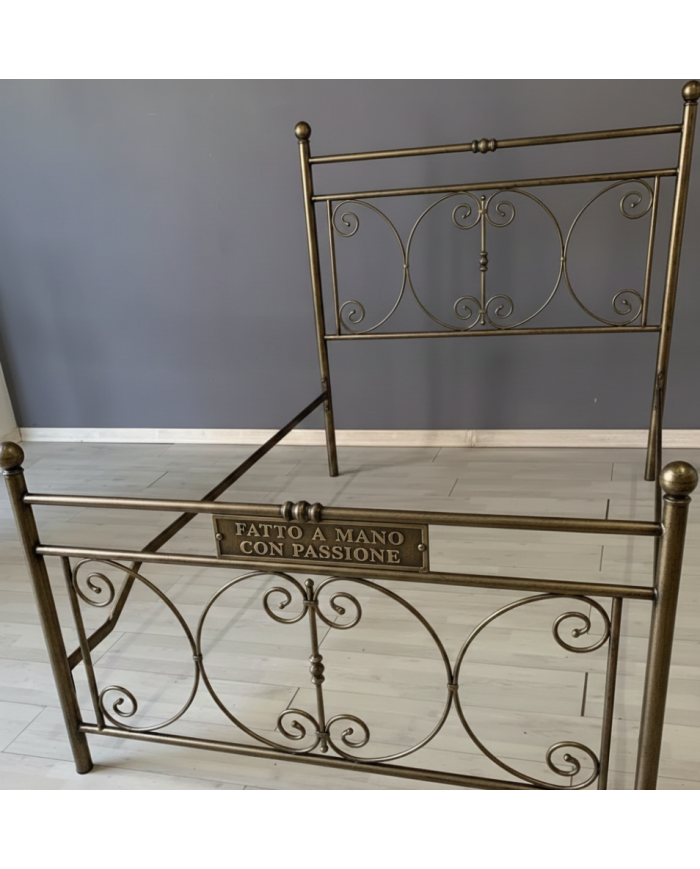 Letto una Piazza e Mezza in Ferro Battuto Mimosa | AESSEGI