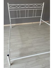 Letto Matrimoniale Ferro Battuto Rosa Anna con Giroletto | AESSEGI