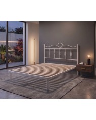 Letto Matrimoniale Fiocco in Ferro con Rete Integrata | Aessegi