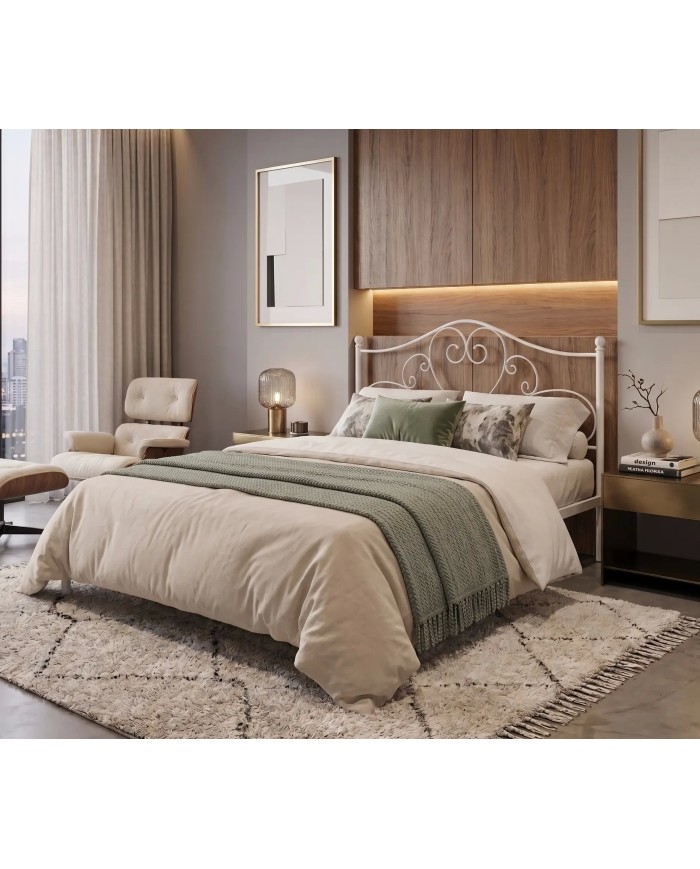 Letto Matrimoniale Sogno in Ferro con Rete Inclusa