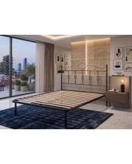 Letto alla Francese Fiocco in Ferro con Rete Integrata | Aessegi