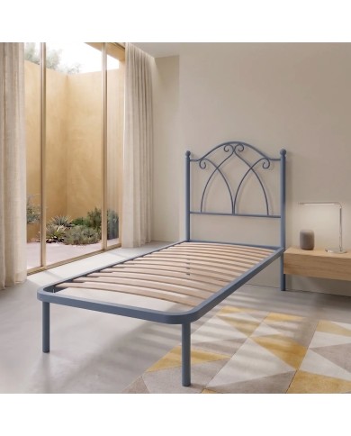 Letto Singolo Denise in Ferro con Rete Inclusa | AESSEGI