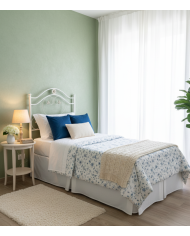 Letto Singolo Cuore in Ferro con Rete Inclusa | AESSEGI