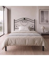 Testata Letto Una Piazza e Mezza Cuore con Rete Integrata | Aessegi