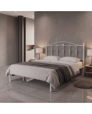 Letto Matrimoniale Damasco in Ferro con Rete Integrata | Aessegi