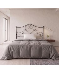 Letto una piazza e mezza Sogno nero opaco composto da riccioli e sfere tutte in ferro lavorato artigianalmente