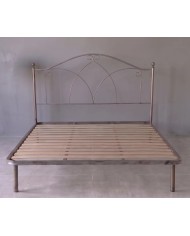 Letto Matrimoniale Denise in Ferro con Rete Integrata | Aessegi