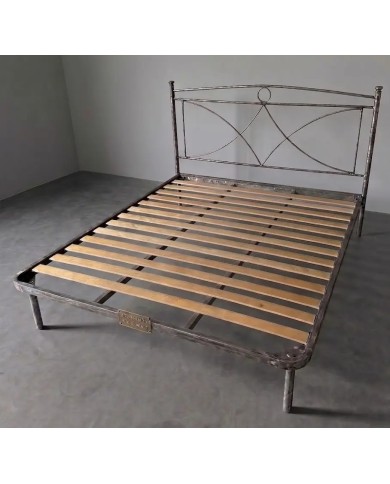 Letto Matrimoniale Tiffany in Ferro con Rete Integrata | Aessegi
