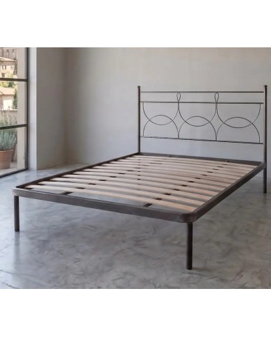 Letto Matrimoniale Marianne in Ferro con Rete Integrata | Aessegi