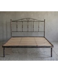 Letto Matrimoniale Damasco in Ferro con Rete Integrata | Aessegi