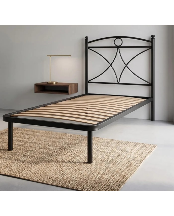 Letto Singolo Tiffany in Ferro con Rete Inclusa | AESSEGI