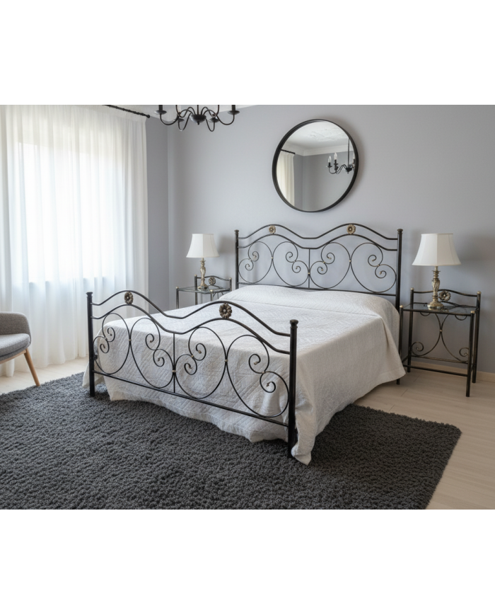 Letto Matrimoniale Ferro Battuto Laura | AESSEGI
