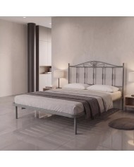 Letto Matrimoniale Damasco in Ferro con Rete Integrata | Aessegi