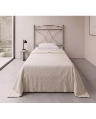 Testata Letto Singolo Ferro Battuto Tiffany con Giroletto | AESSEGI
